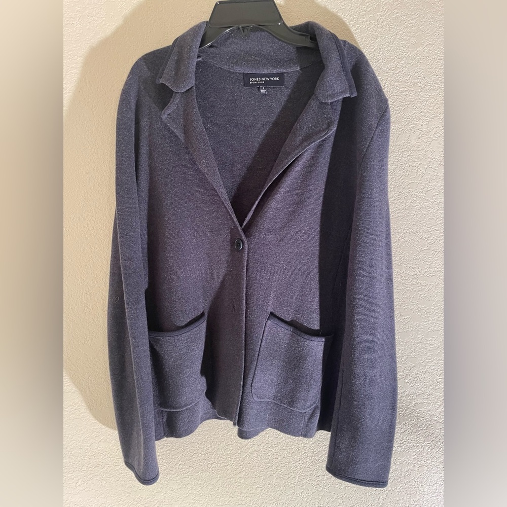 Jones New York Throw-over sweater Navy